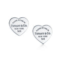 18K Return to Tiffany Heart Tag Stud Earrings