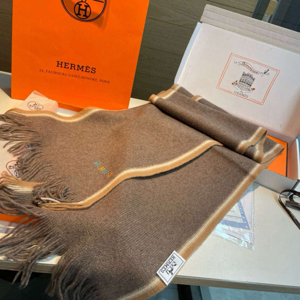 HERMES HERMES 25S SCARF 180 IN CASERE 989876