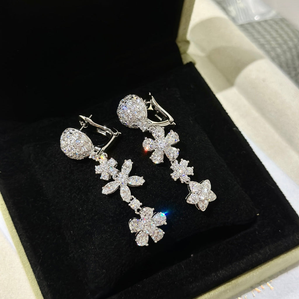 18K Folie Des Pr¨¦s Earrings