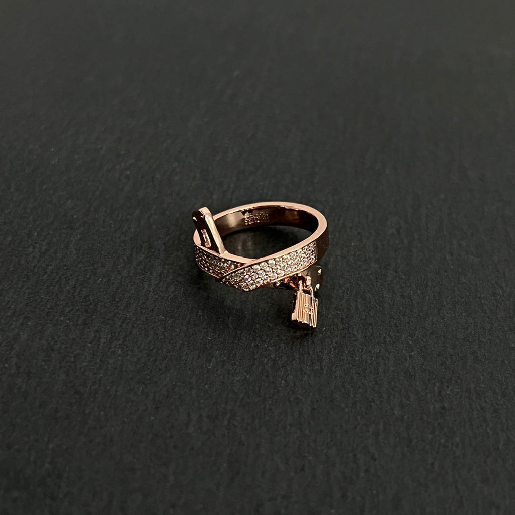 18K Kelly Gavroche Diamonds Hermes Ring