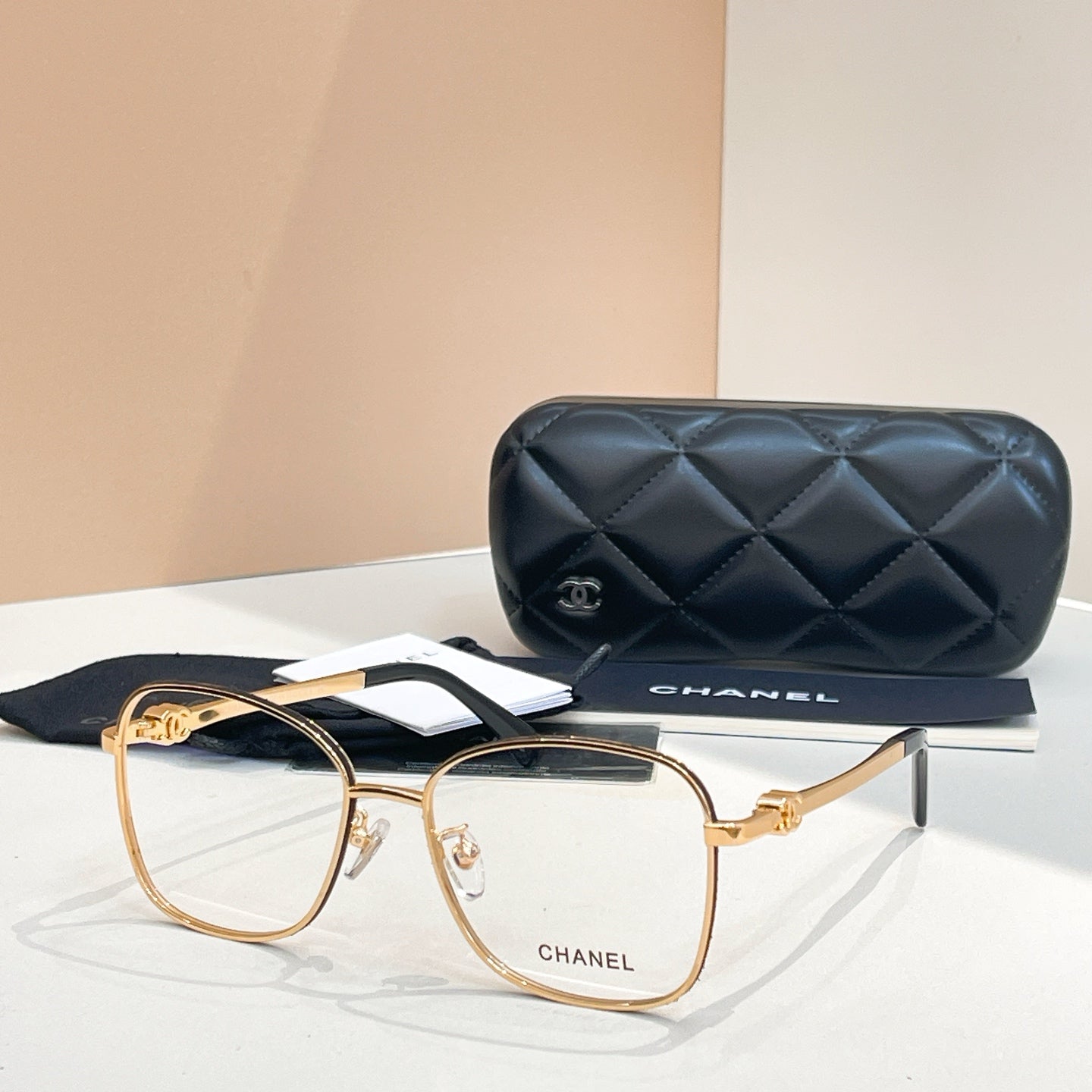 CHANEL SQUARE SUNGLASSES CH4289Q IN METAL