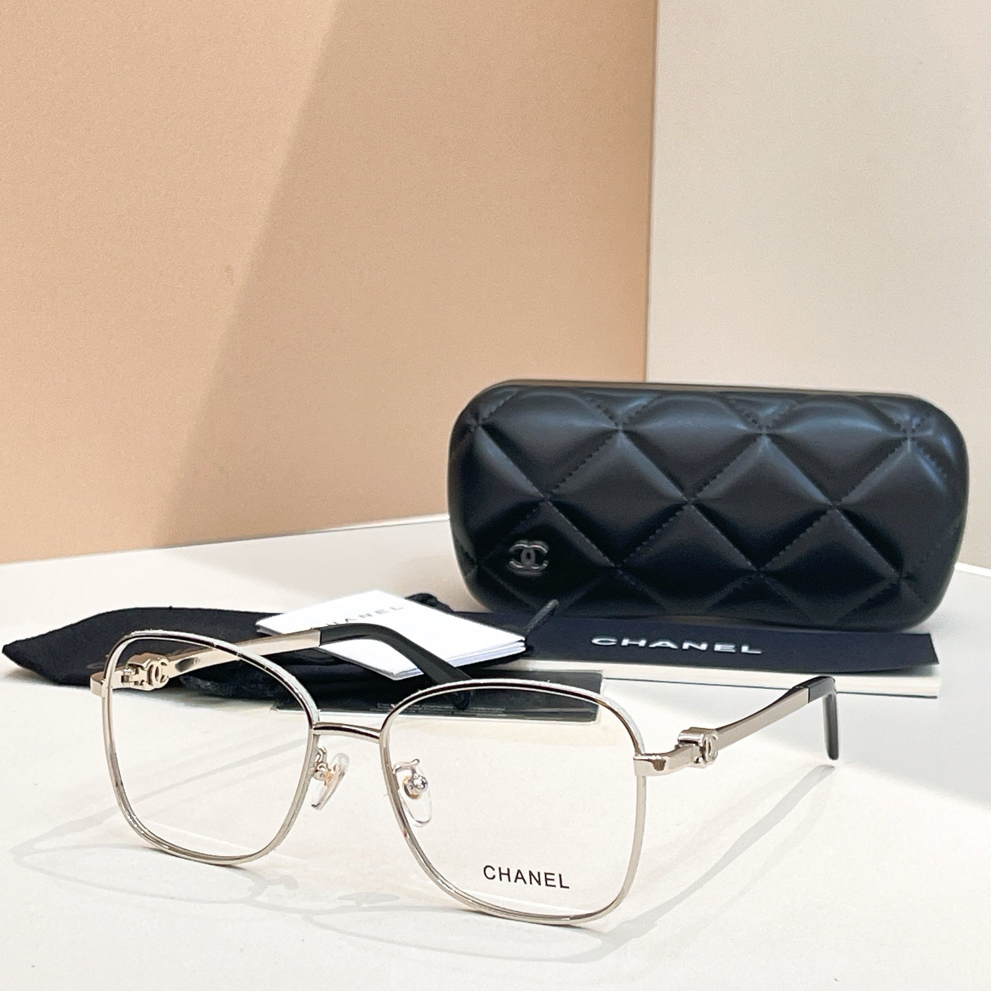 CHANEL SQUARE SUNGLASSES CH4289Q IN METAL