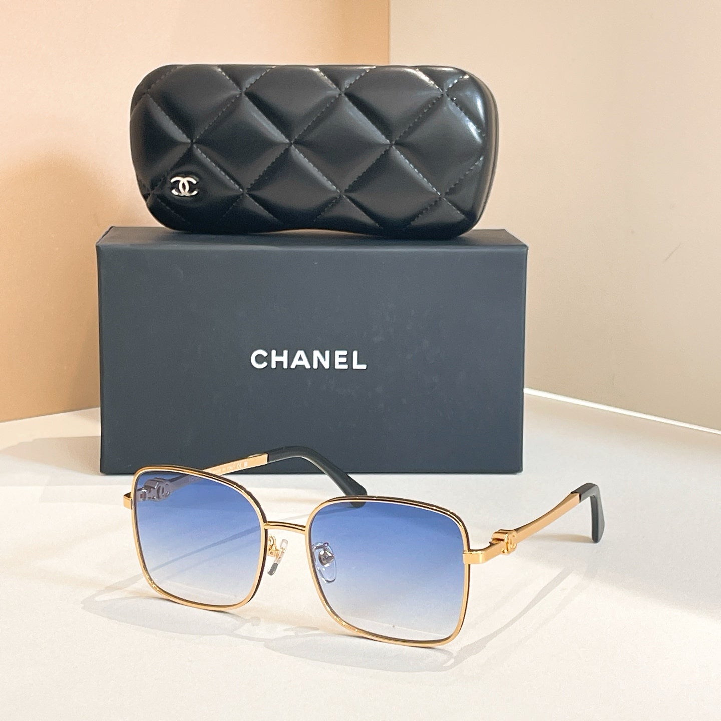 CHANEL RECTANGULAR SUNGLASSES CH2219 IN METAL