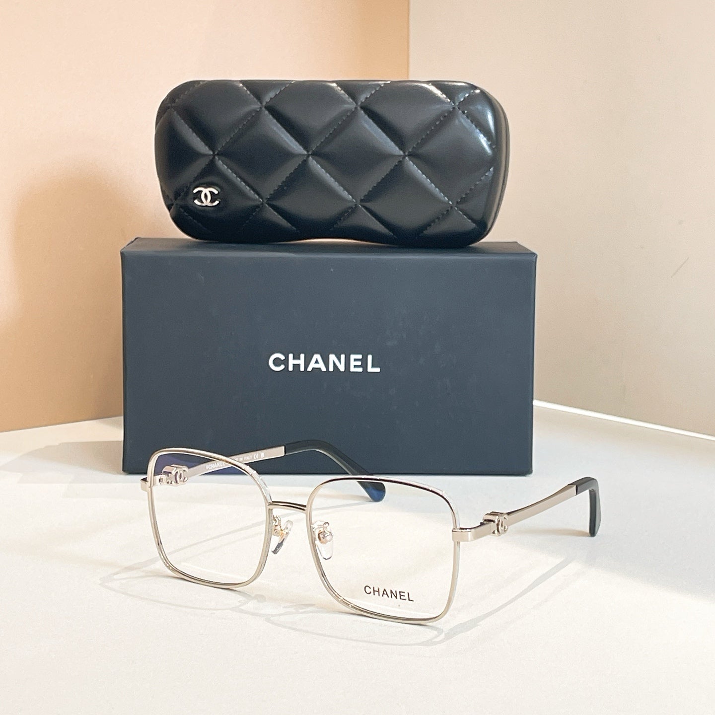 CHANEL RECTANGULAR SUNGLASSES CH2219 IN METAL