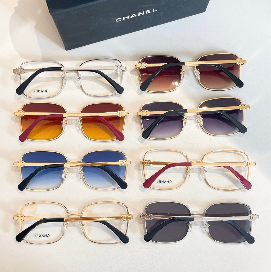 CHANEL RECTANGULAR SUNGLASSES CH2219 IN METAL