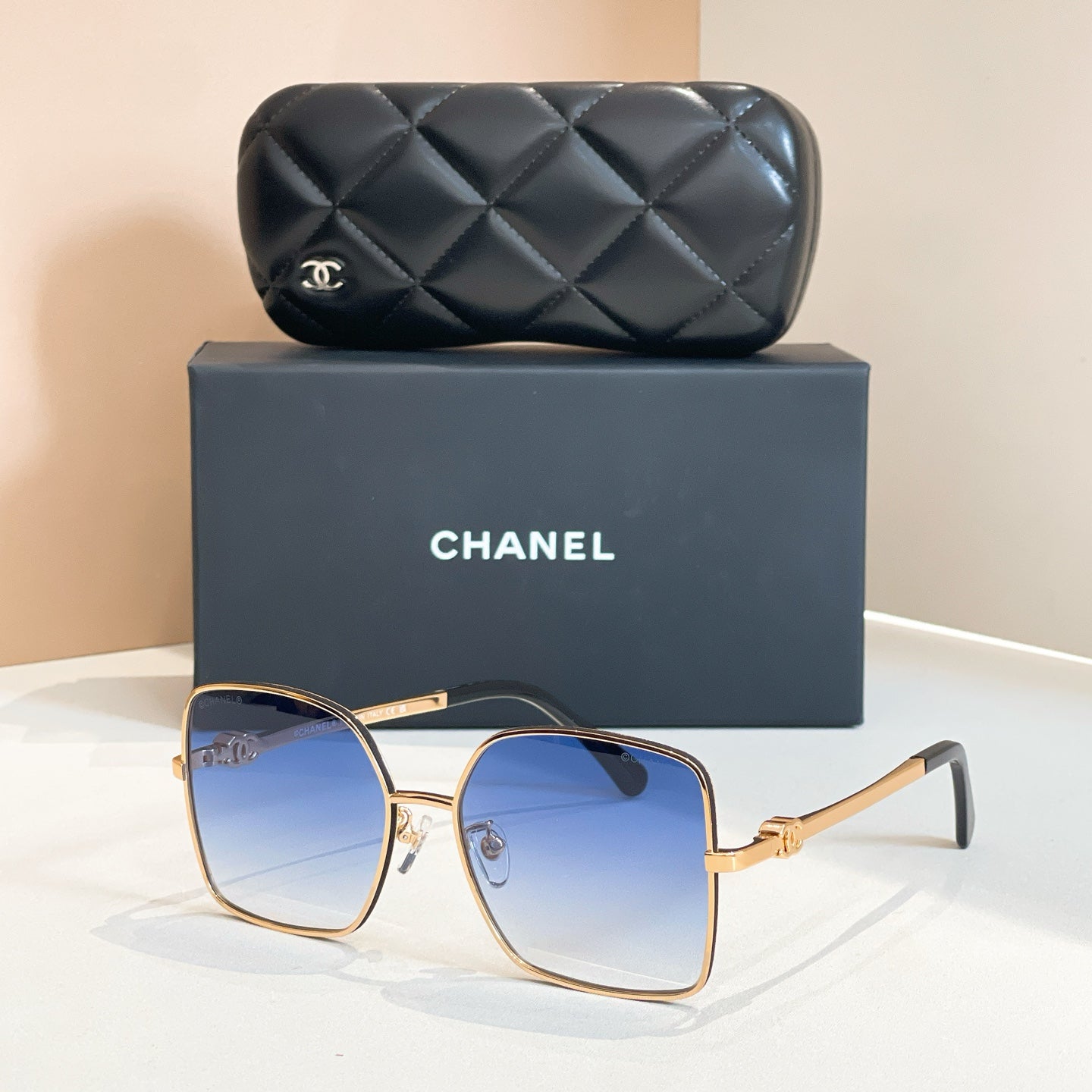 CHANEL SQUARE SUNGLASSES CH4288Q IN METAL