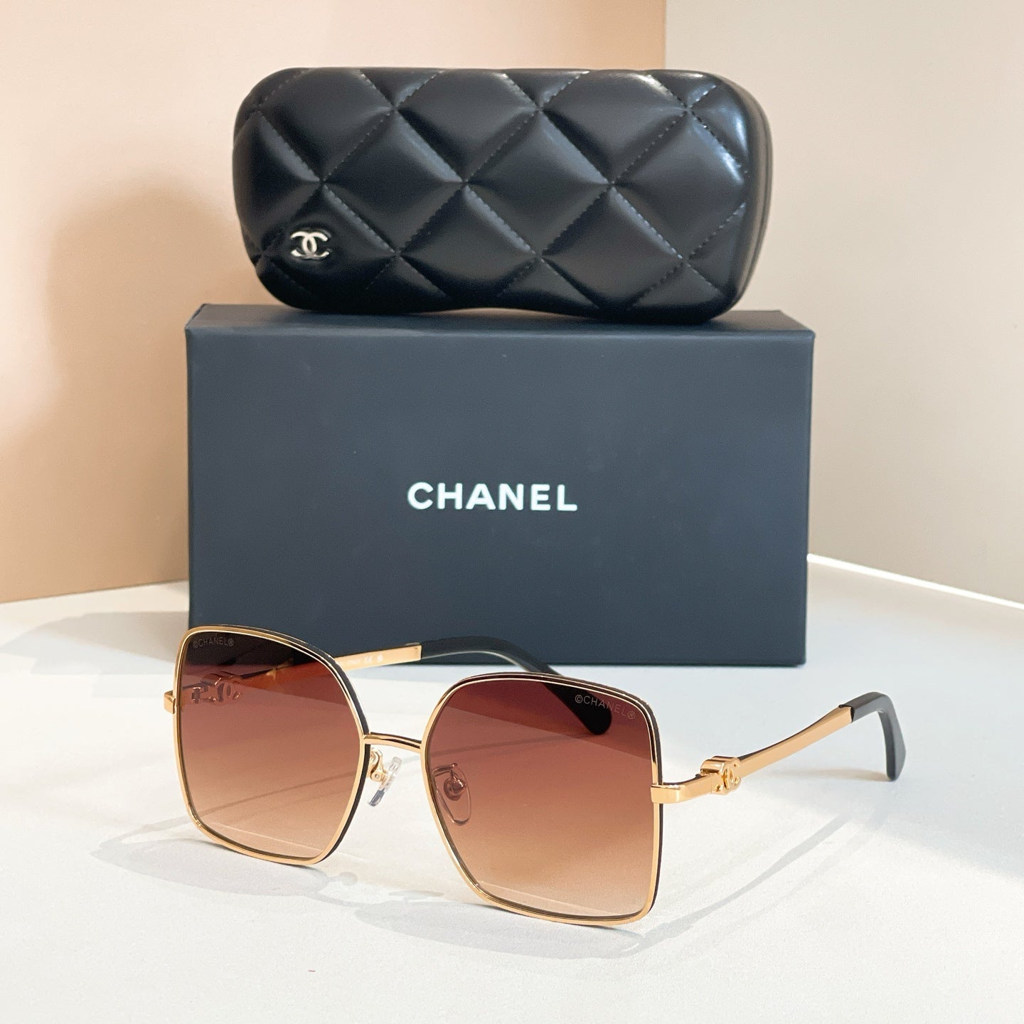 CHANEL SQUARE SUNGLASSES CH4288Q IN METAL