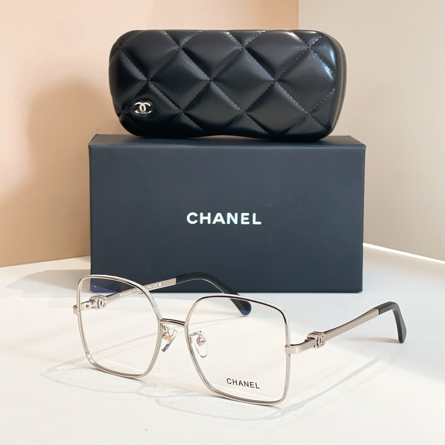 CHANEL SQUARE SUNGLASSES CH4288Q IN METAL