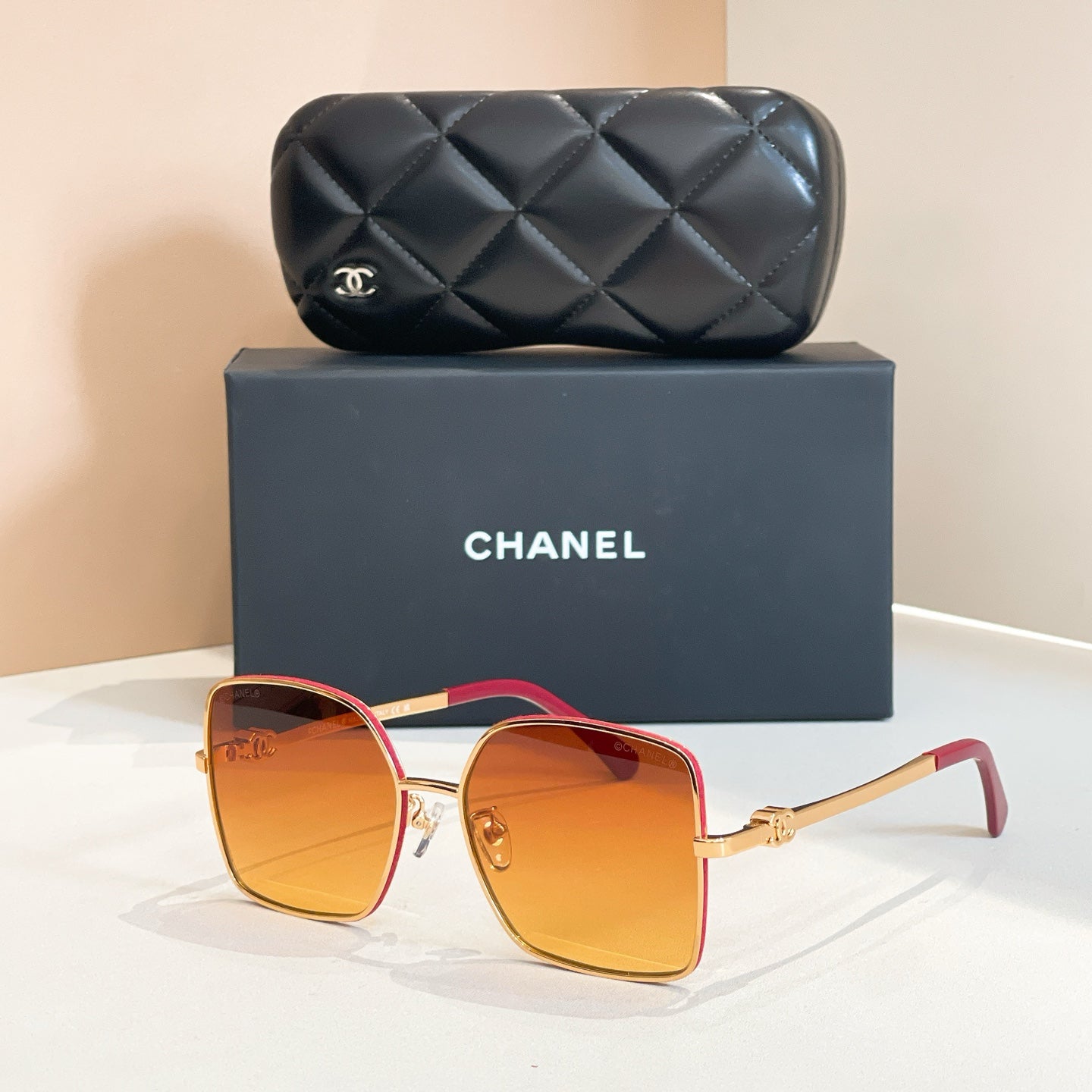 CHANEL SQUARE SUNGLASSES CH4288Q IN METAL