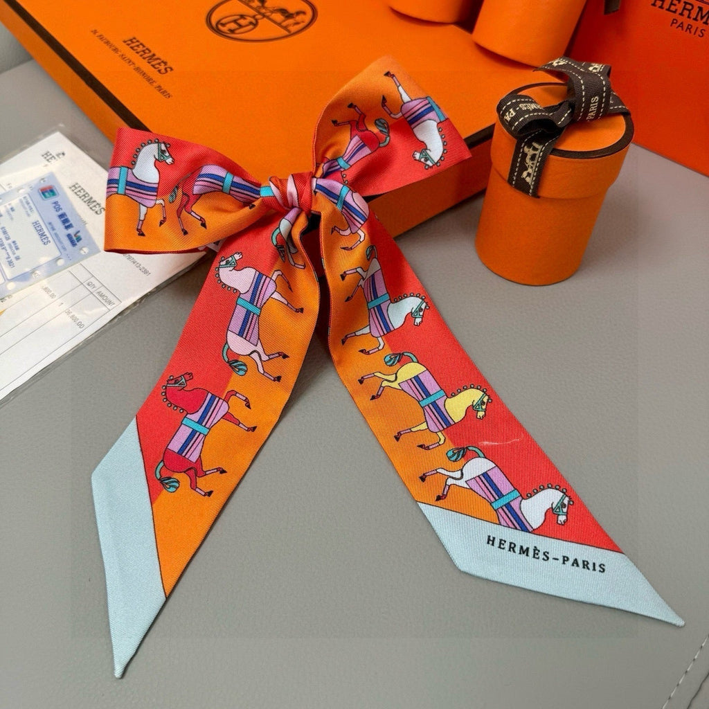 HERMES HERMES 25S TWILLY 86 IN SILK 989355
