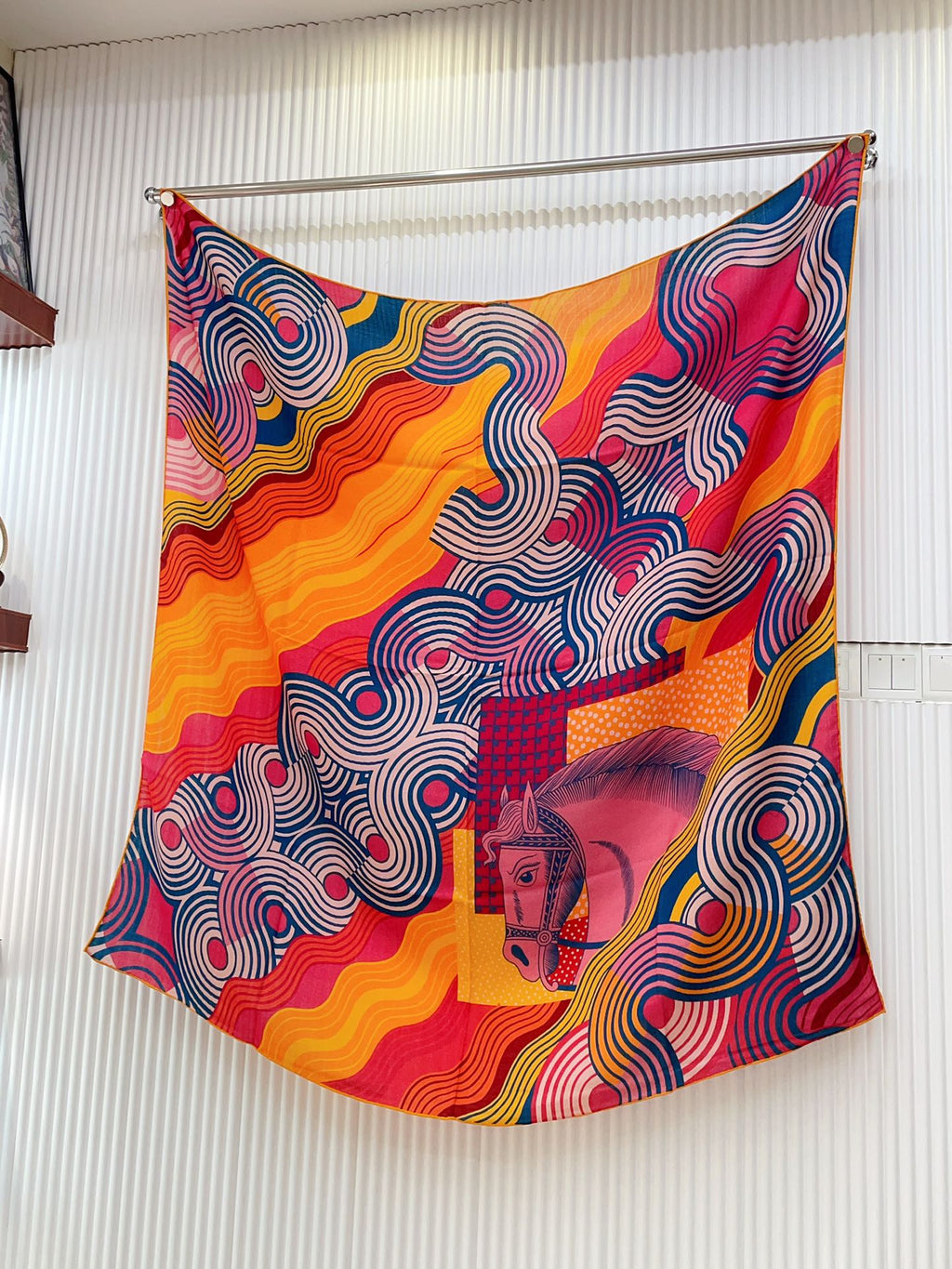 HERMES SCARF 140 CM COLORFUL 388171