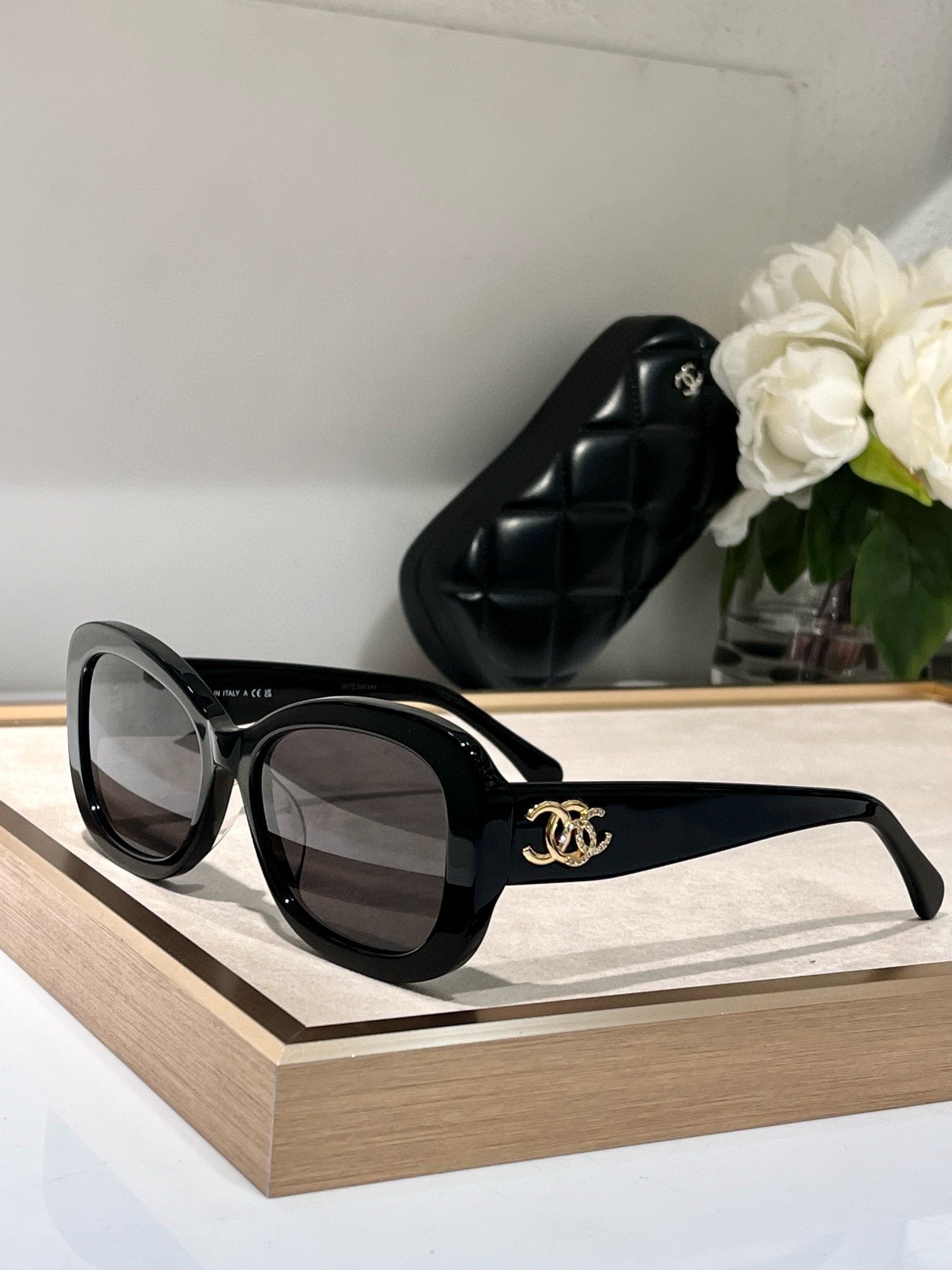 CHANEL SQUARE SUNGLASSES CH5468B IN ACETATE EMBOSSED DIAMOND