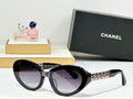 CHANEL CAT EYE SUNGLASSES CH5537Q IN ACETATE CHAIN METAL