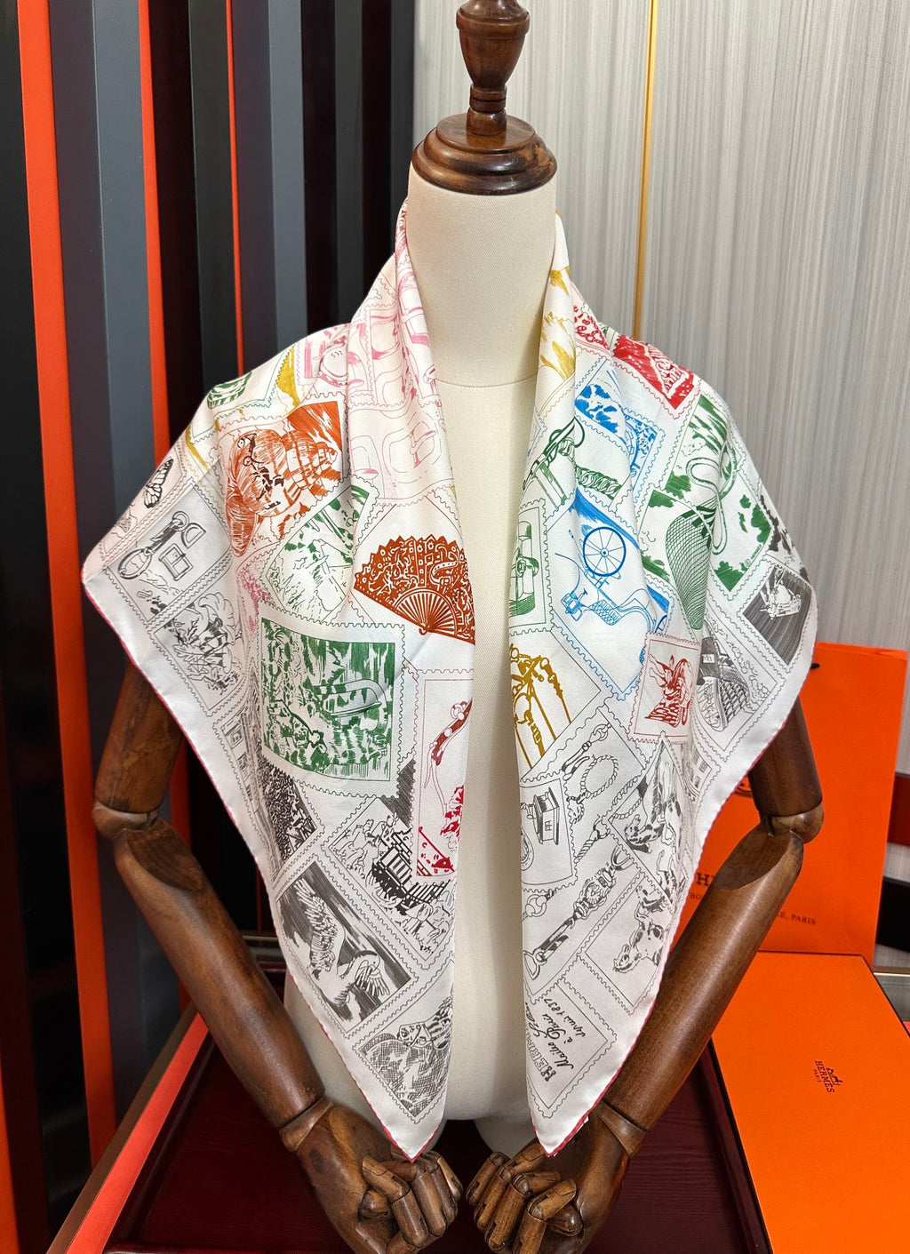 HERMES HERMES 25S SCARF 90 IN SILK 732035