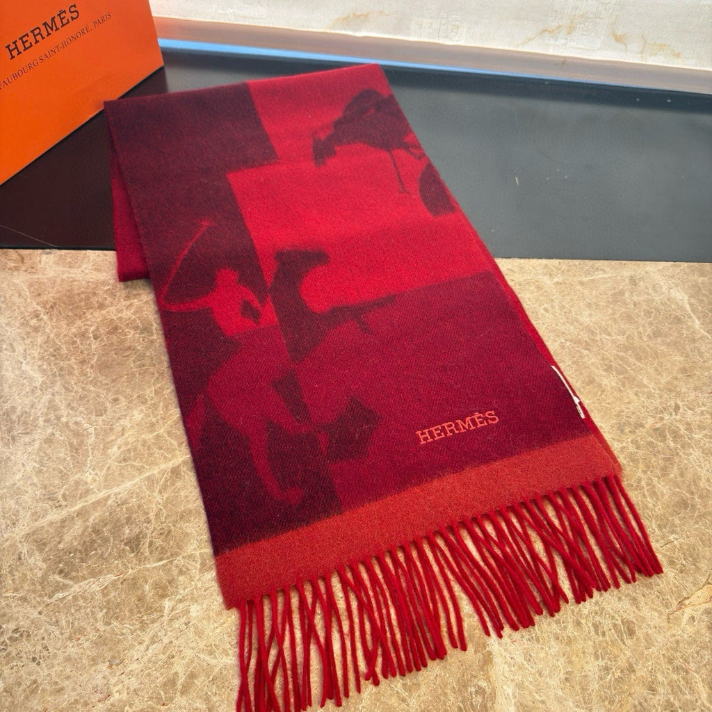 HERMES HERMES 25S SCARF 170 IN CASERE 854665